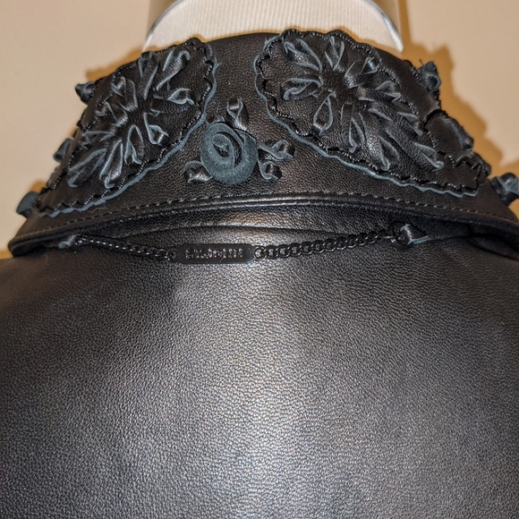 Rare Vintageg ST. JOHN Sport by Marie Gray Embroidered Leather Applique … - Picture 11 of 14